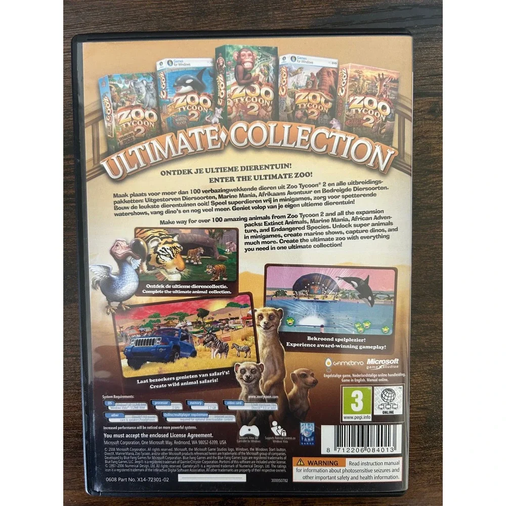 Zoo Tycoon 2 Ultimate Collection PC DVD-ROM Includes discs 2 & 3 only